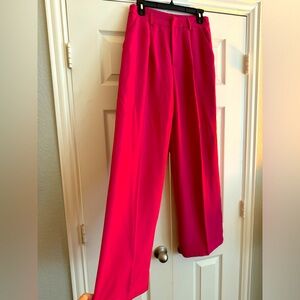 Pink wide leg pants